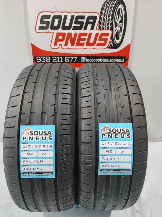 2 pneus semi novos 215-50R18 Falken - Oferta dos Portes