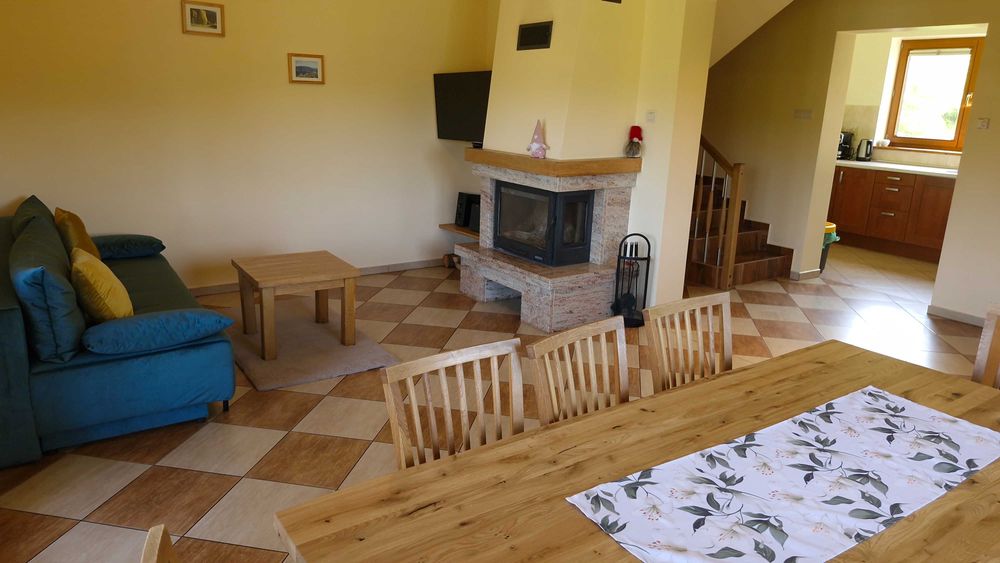 Domek z kominkiem Beskidy Korbielów balia jacuzzi