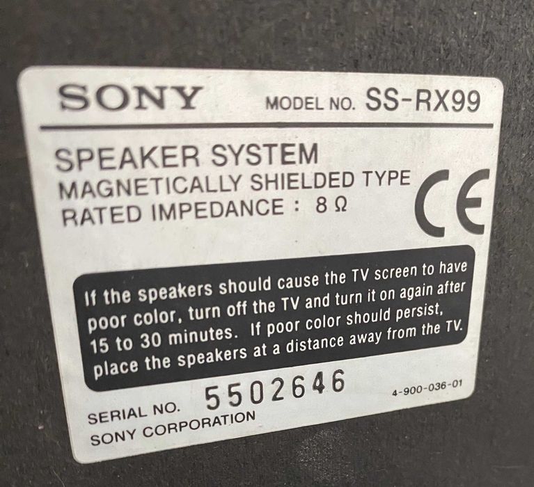 Colunas Sony SS-RX99 + SS-SR110