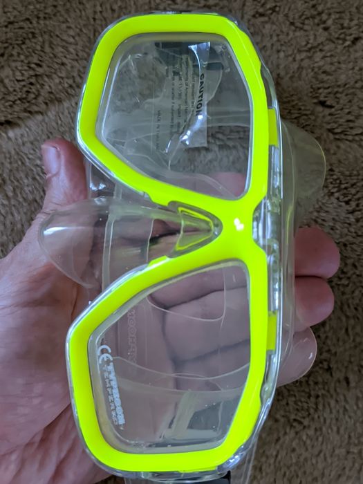 Очки Маска Трубка для плавания дайвинга для бассейна детская Typhoon