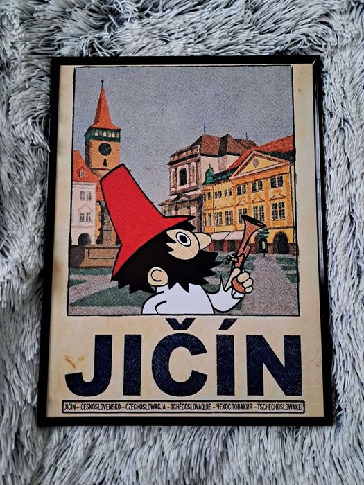 Plakat w ramce Rumcajs PRL Vintage Retro Turystyka.