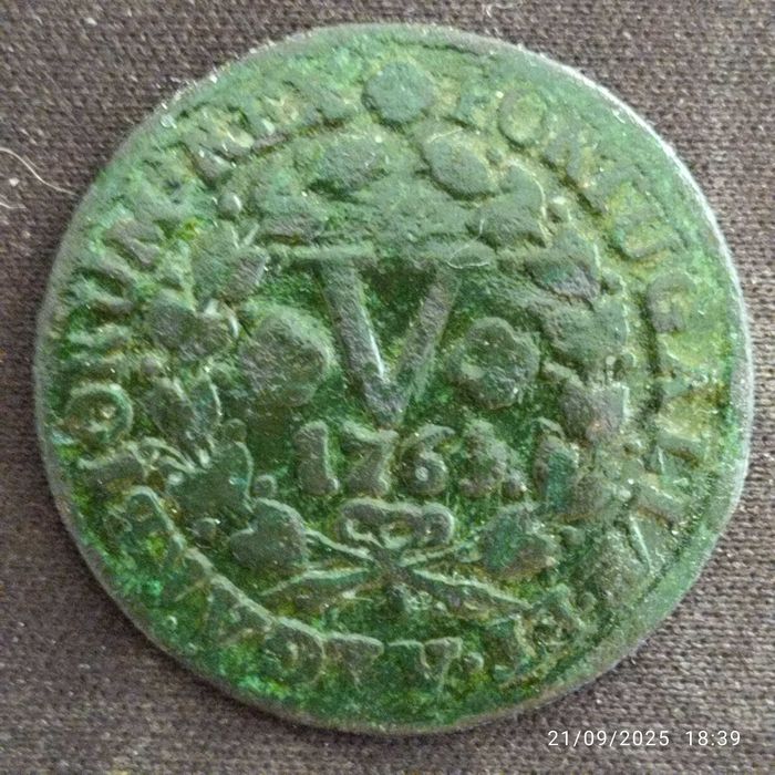 6 Moedas de 5 e 10 Reis 1754 a 1901
