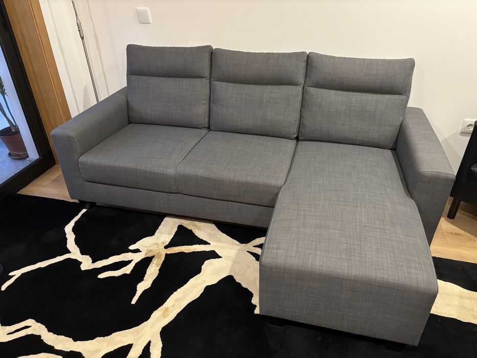 Sofá 3 lugares com chaise