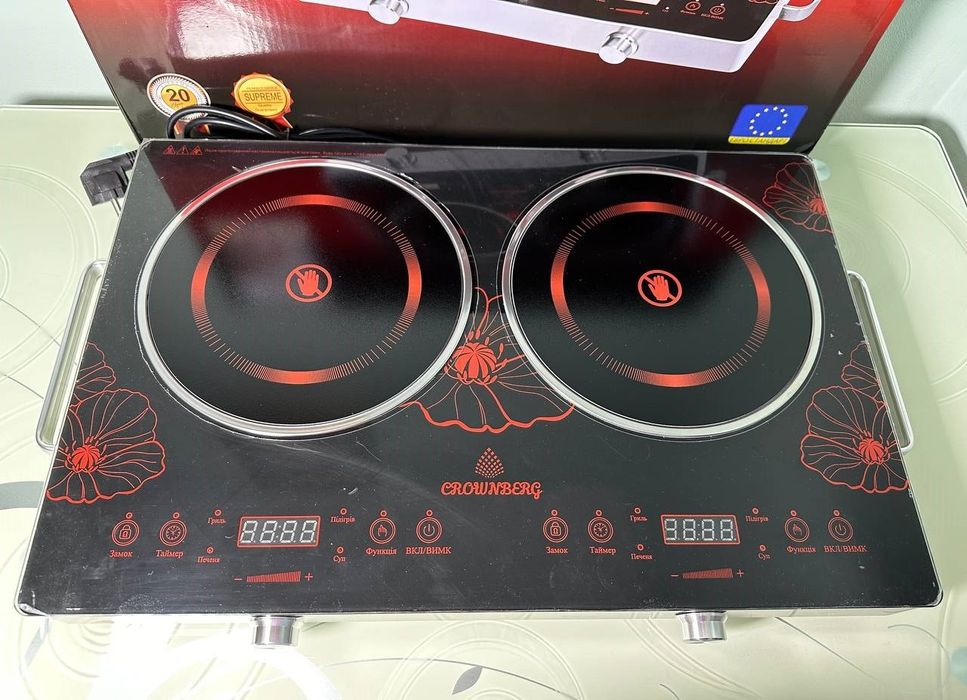 МОЩНАЯ! Инфракрасная плита 4000Вт, электрическая плита, електроплита