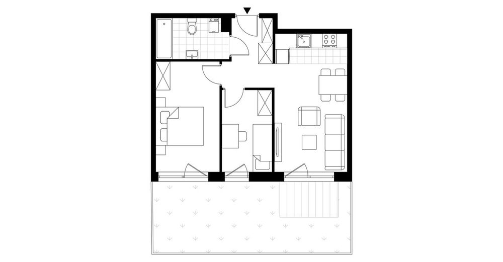 3-pokojowe mieszkanie 48 m² + ogródek Bez Prowizji - Widok 4