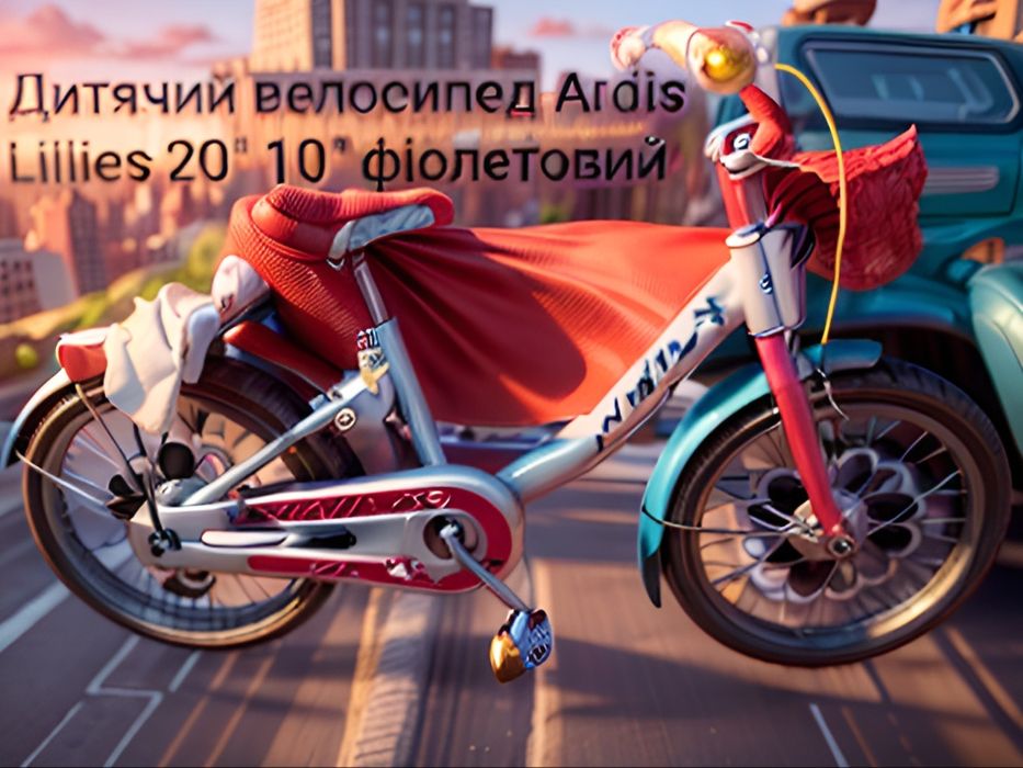 Дитячий велосипед Ardis Lillies 20" 10" фіолетовий