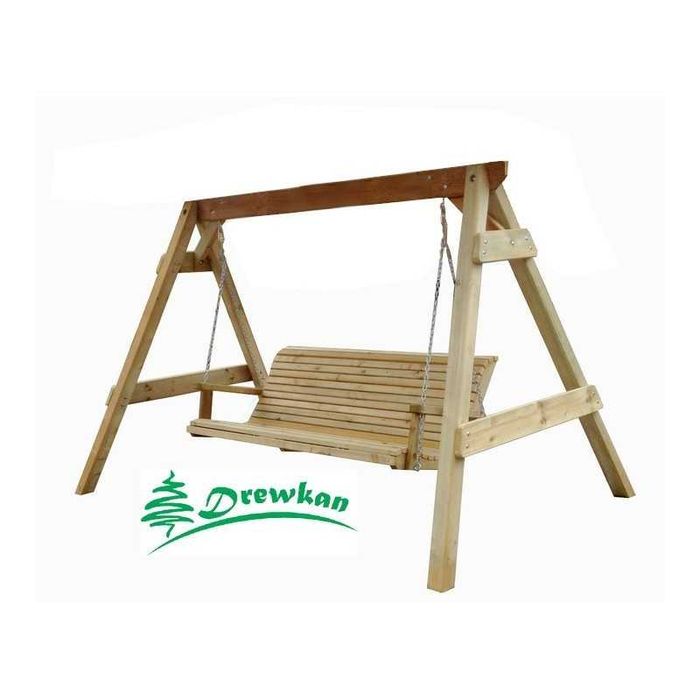 Huśtawka ogrodowa drewniana