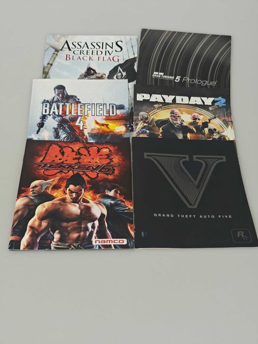 Zestaw książeczek do gier PlayStation 3 – 6 szt // PS3 manual set