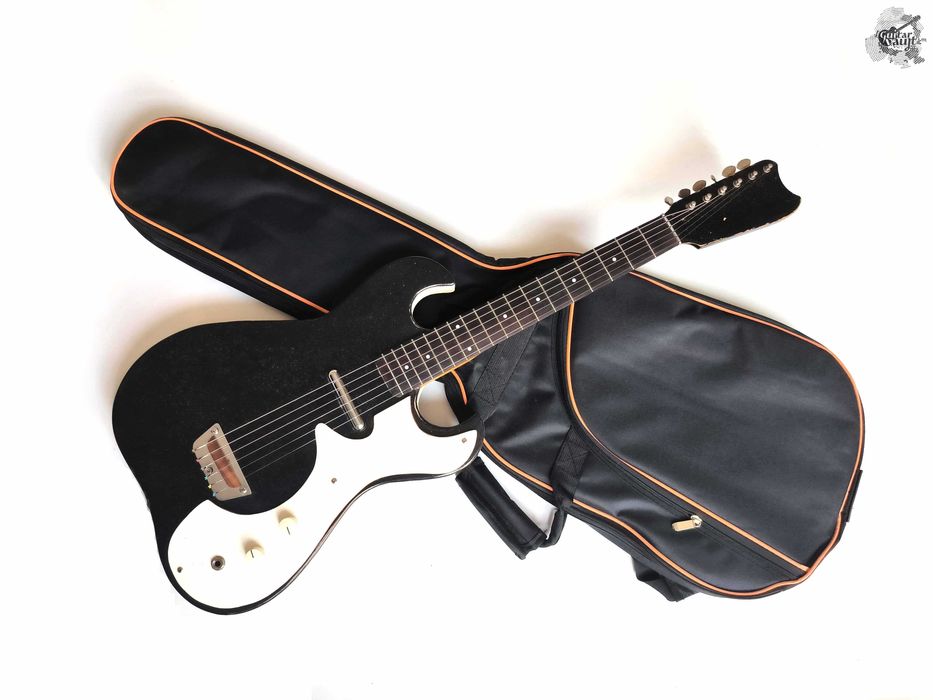 $550 - '1965 Silvertone Model 1448 Lipstick (Relic) - Metallic Black (made in USA)