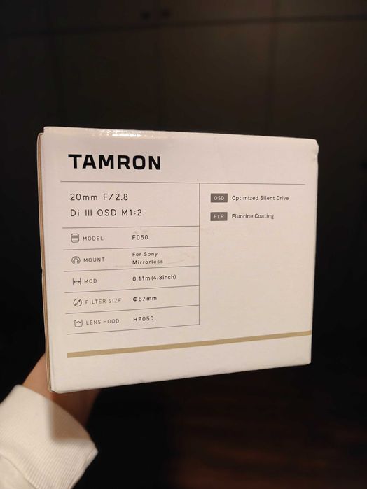 Obiektyw TAMRON 20 mm f/2.8 Di III OSD M1:2