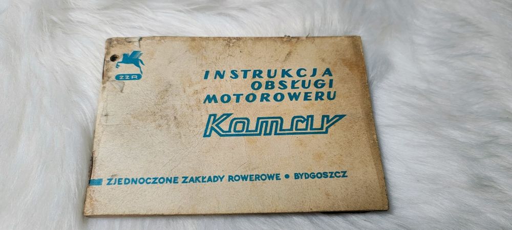 Instrukcja obsługi motoroweru Komar  - oryginał ZZR Bydgoszcz