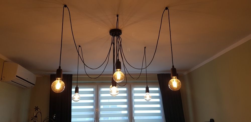 Lampa wisząca na 7 żarówek