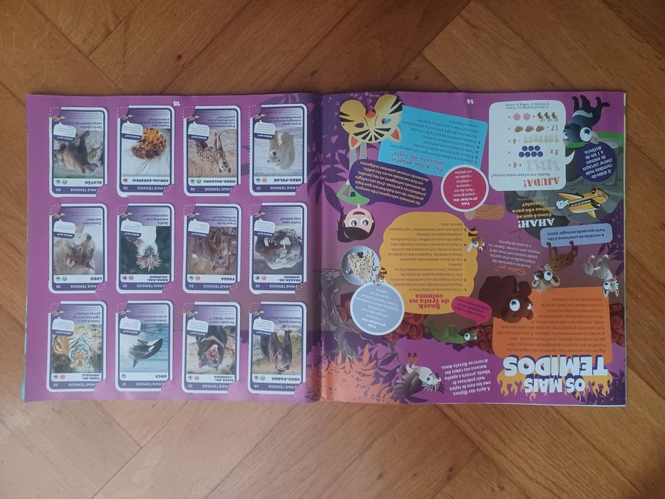 Caderneta completa Grande Álbum do Explorador - Super Animais