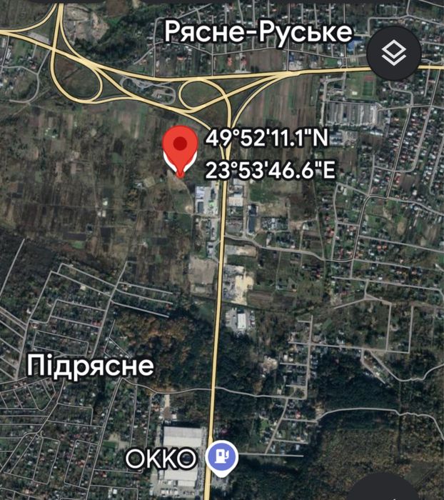 Ділянка комерційна 20сот 2 лінія Рясне-Руське