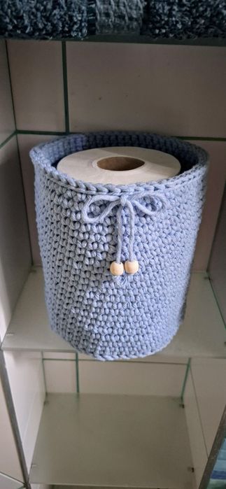 Koszyk ze sznurka makrama handmade