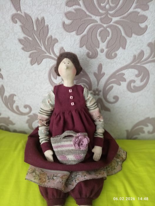 Інтер'єрна лялька в стилі Тильда