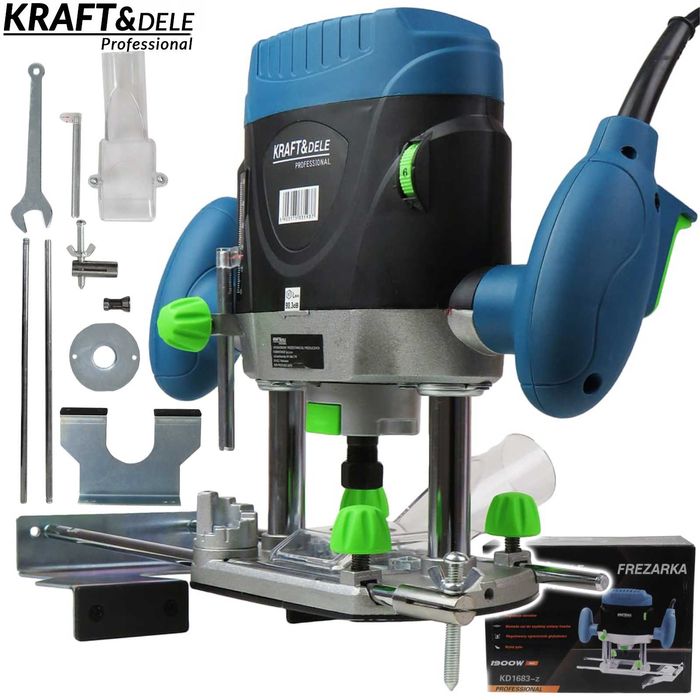 KRAFT&DELE Frezarka Górnowrzecionowa Do Drewna 6-8mm 1900w KD1683-z