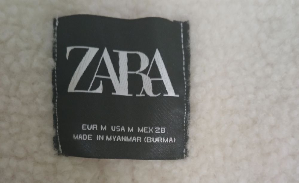 Модная Дубленка Zara Aviator ( без пояса)