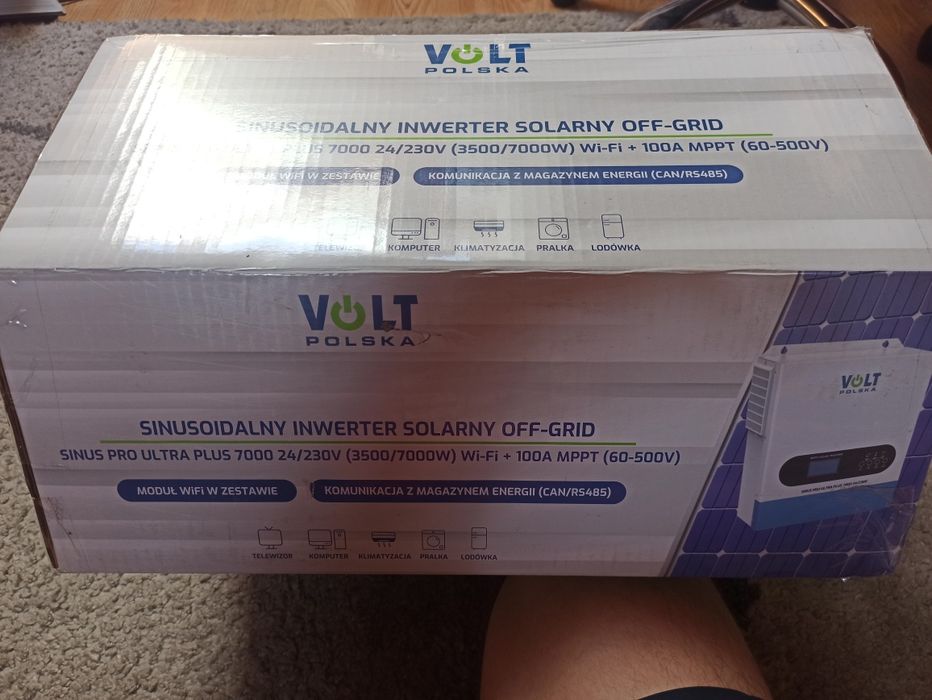 Inwerter Volt Polska Sinus PRO Ultra 7000 24/230V | Gwarancja | Stan Idealny (+ GRATIS!)