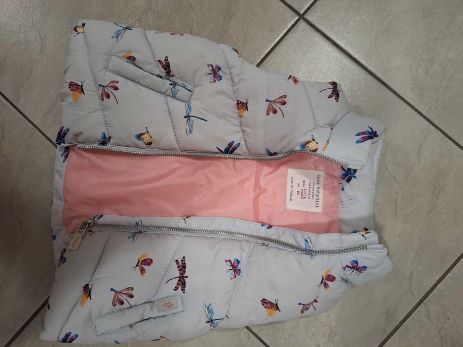 Bezrękawnik kamizelka dziewczęca rozmiar 86