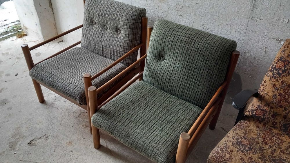 fotel klubowe Vintage- PRL-dobry stan.