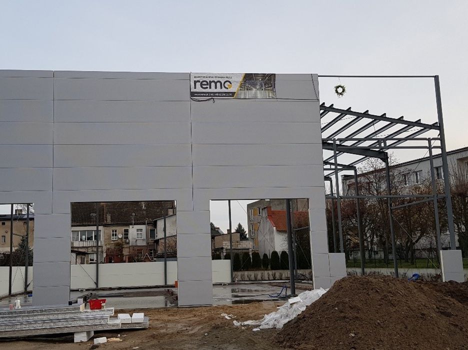 Hala warsztatowa samochodów ciężarowych - Generalne Wykonawstwo