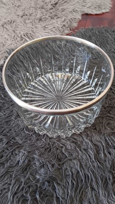 Tigela Cristal Centro de Mesa Saladeira Anos 60