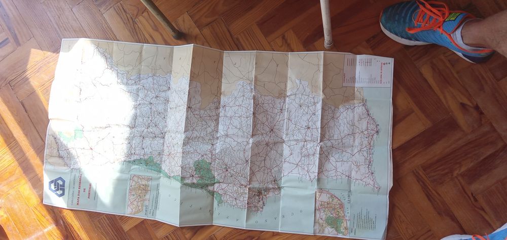 Mapa das estradas Vintage C.G.D. -10E - Ski Agenda - 2E Desde 2E.