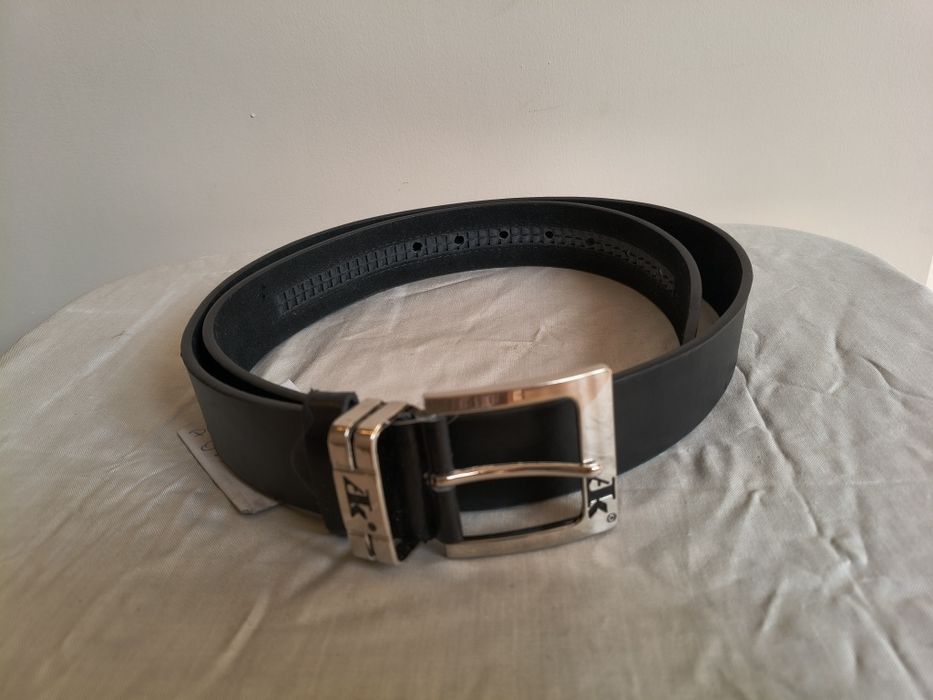 Pasek jeansowy szeroki czarny 4 cm  95-112cm
