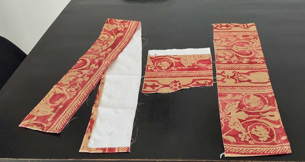 Retalho de tecido algodão acetinado