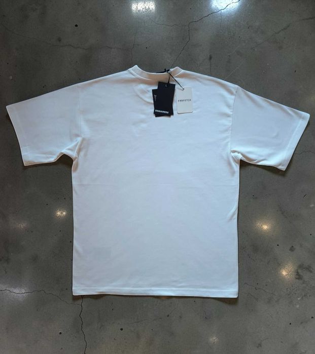 Dsquared2 Biała Bawełna 100% Tshirt Koszulka S Męska