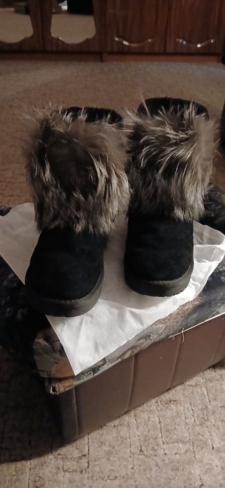 Продам сапоги из натуральной кожи,нубук 37 размер