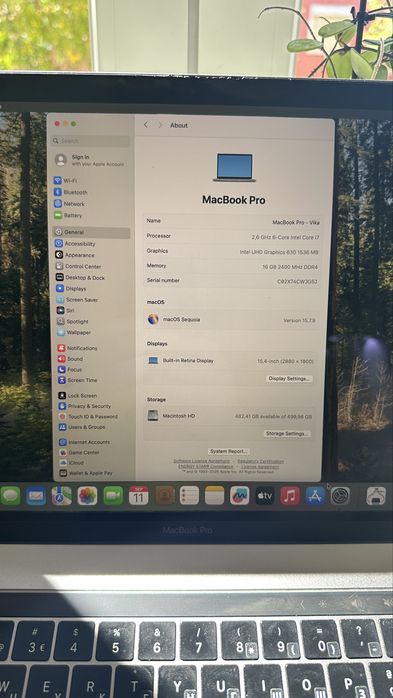 MacBook Pro 15" (2018 / 2019) — 16 GB / 512 GB SSD