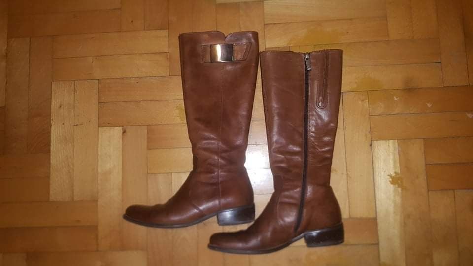 Długie kozaki skóra naturalna 36 Lasocki