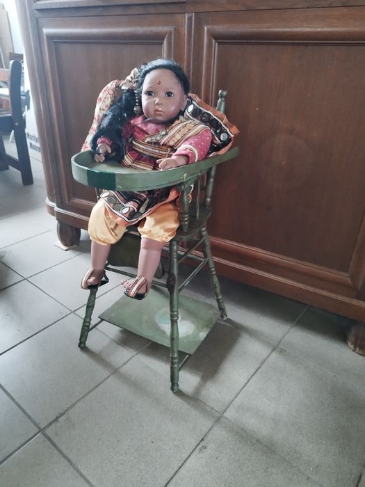 krzesełko stolik fotelik Antyk Vintage dla dzieci