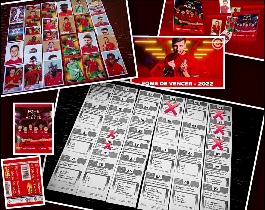 Cromos FOME DE VENCER Mundial 2022 - Continente/Panini