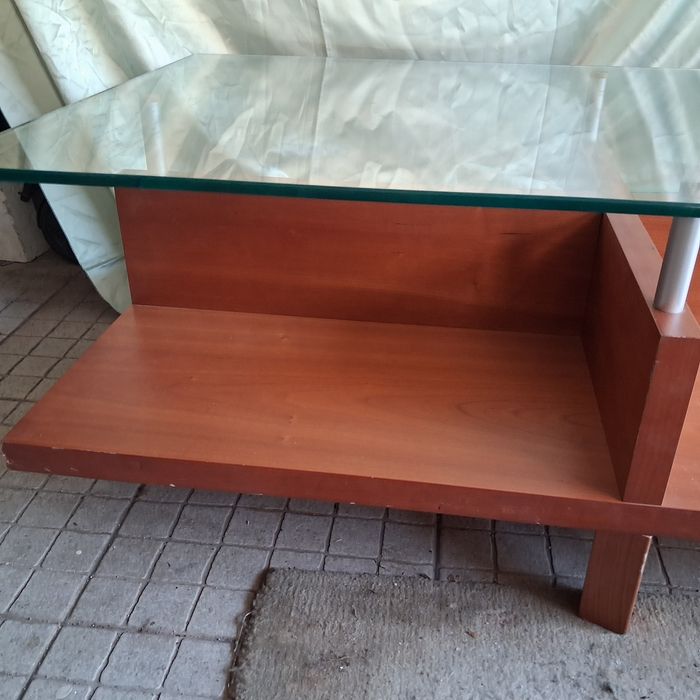 Mesa apoio com vidro
