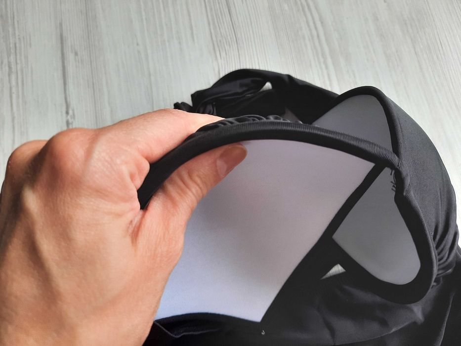 Черный купальник высокие трусики с высокими трусиками твердая чашка М