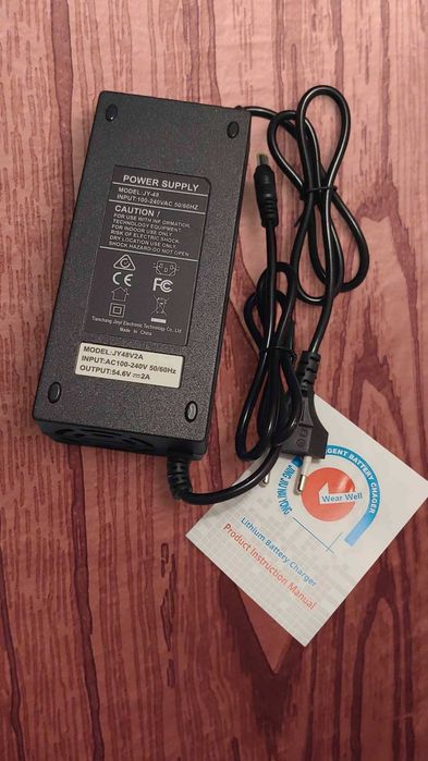 Зарядное устройство 48V (54,5V) 2A Li-Ion 13s Активное охлаждение куллер Зарядка 5.5x2.1 новый