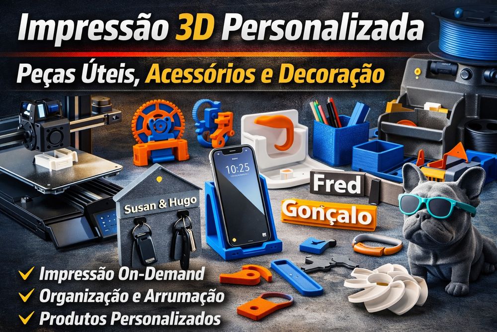 Serviço de Impressão 3D | Personalizado, Funcional e por Encomenda