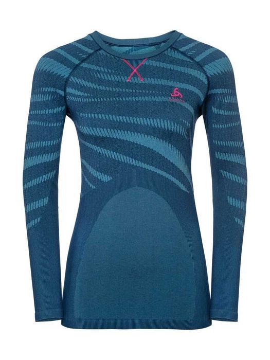 Зональное эластичное термобельё - термореглан Odlo Performance Blackcomb Baselayer.