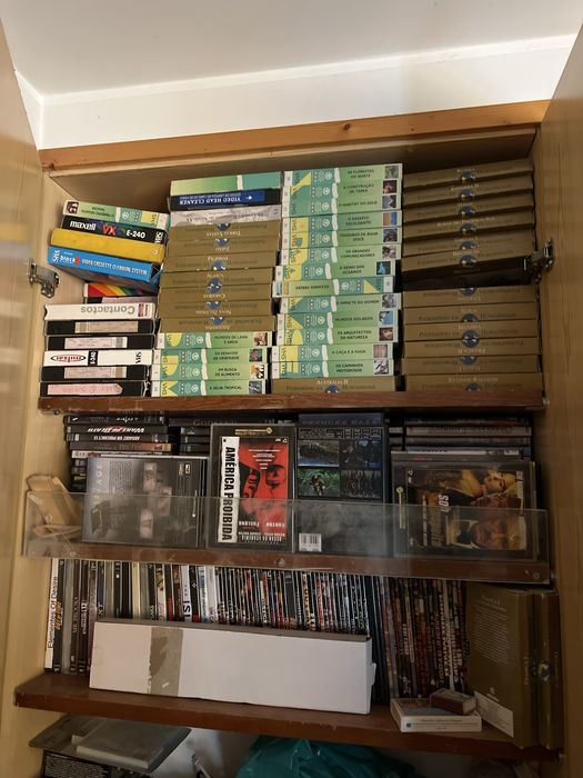 Cassetes video e dvd