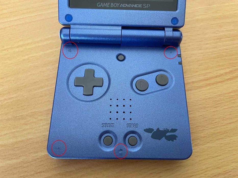 Game Boy Advance SP – Edição Kyogre IPS v5 screen