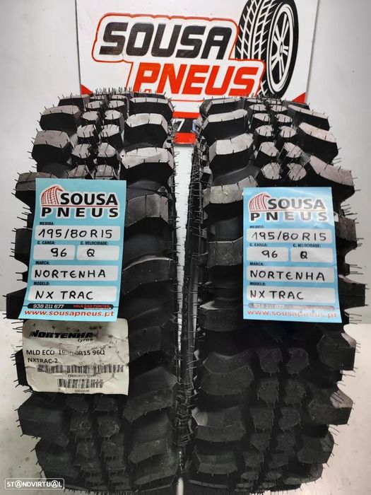 2 pneus novos nortenha nxtrac195-80r15 oferta dos portes