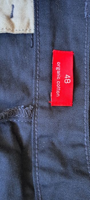 Spodnie bawełniane, granatowe r.48