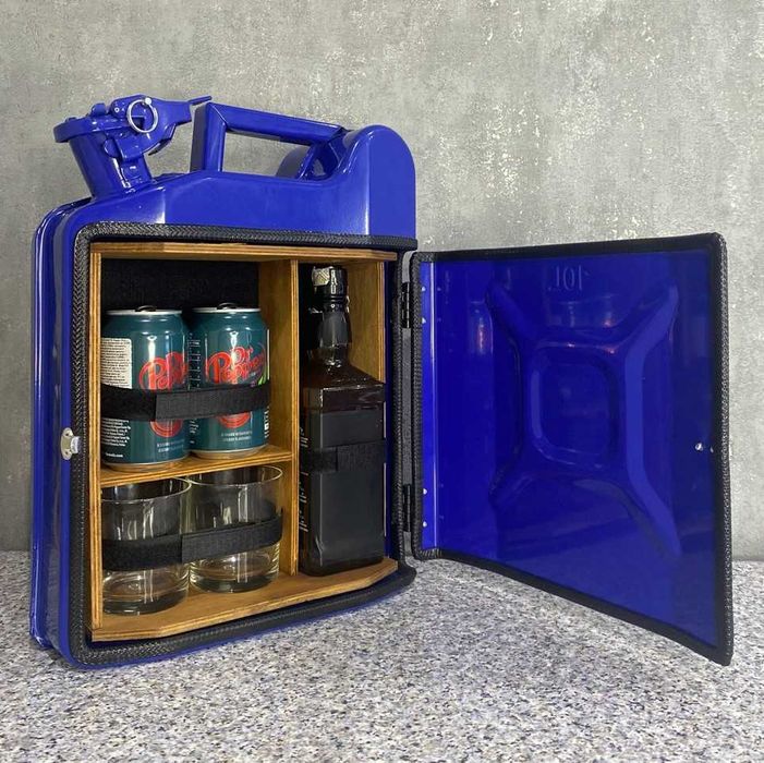 Подарунковий набір зі справжньої каністри. Ручна робота. Каністра бар