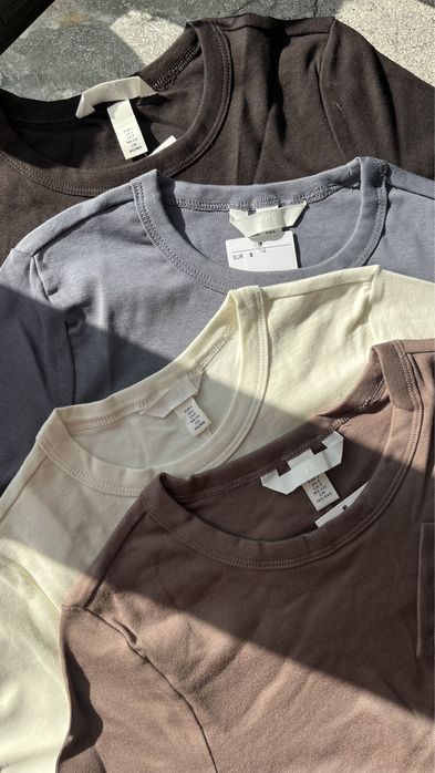 Лонгслів H&M в рубчик