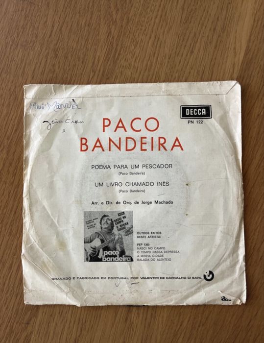 Vinil Paco Bandeira - “Um livro chamado Inês”