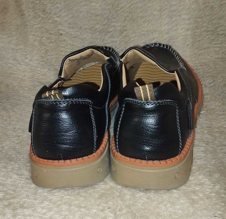 Чоловічі лофери/туфлі, шкіряні, 42 розмір Huwai Surgut sport чорні