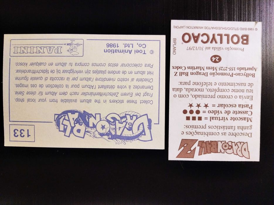 Cromos Dragon Ball (Bollycao, Panini)